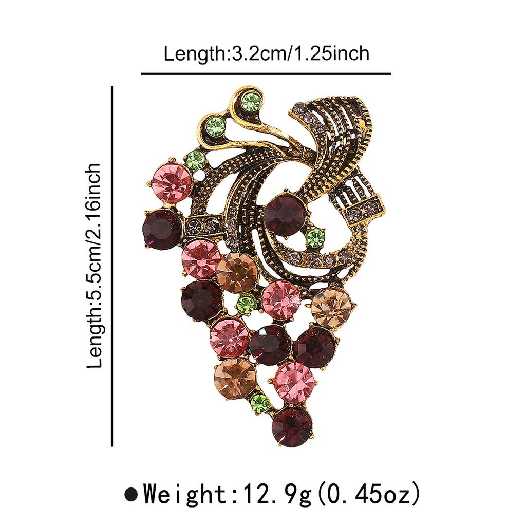 Высококлассная брошь с бриллиантами, темпераментная, элегантная и изысканная, женственная, атмосферная, осенне-зимние универсальные аксессуары