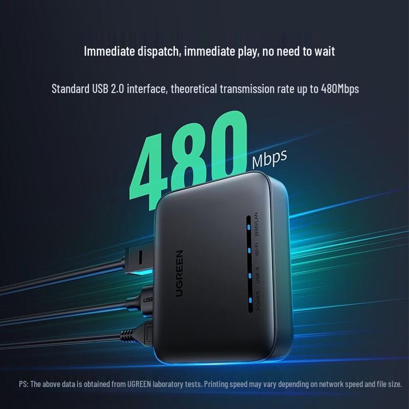 Ugreen Беспроводной USB-сервер печати