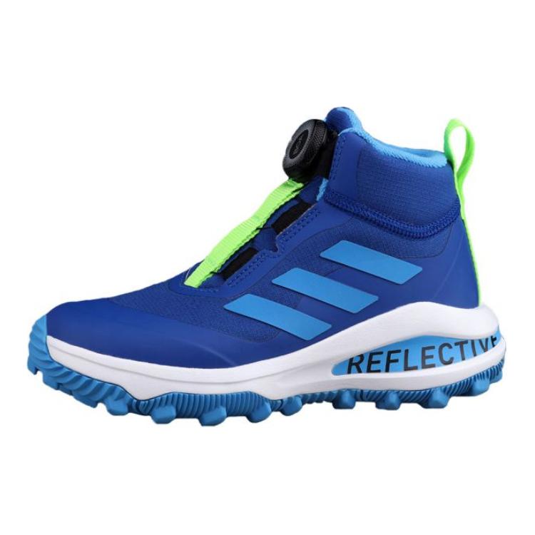 adidas Fortarun Boa Atr K Тканевые Повседневные Нескользящие Амортизирующие Устойчивые к истиранию Высокие Детские Беговые Кроссовки Синие GZ1808