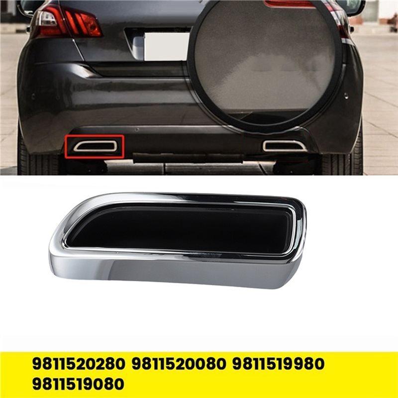 For 308S 15-20 Exhaust Tail Pipe Cover Trim Chrome Decorative Frame Throat Car Parts