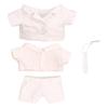 Niannyyhouse 15cm Plush Clothes Suit Jacket White Shirt Tie Pants Cotton Doll Clothes (White)