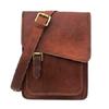 New Men's Top-Quality Sling Bag Genuine Brown Leather Satchel Messenger Shoulder