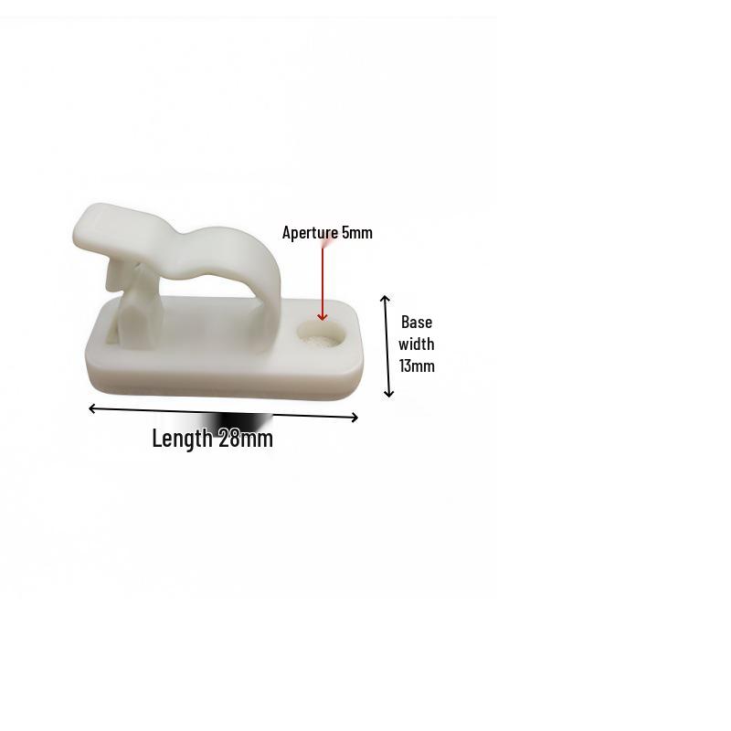 Nylon Adhesive Cable Management Clips - R-Type Crimp for Wire and Network Cables