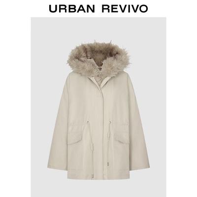 Женская повседневная рабочая куртка с капюшоном и плюшевой подкладкой