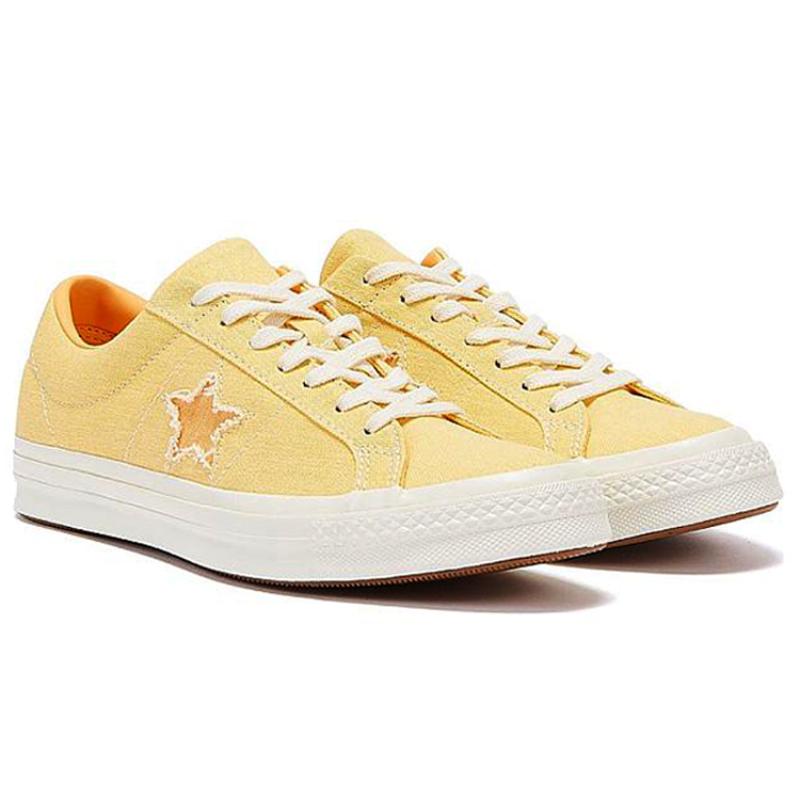 Converse Кеды One Star Легкие Низкие Унисекс Бледно-желтые