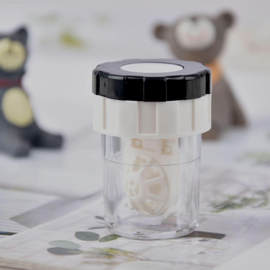 Portable Manual Rotating Colored Contact Lens Cleaner