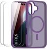 Protective Case - BOOLING - for iPhone 16 Plus - Dark Purple - Hybrid - Wireless Charging