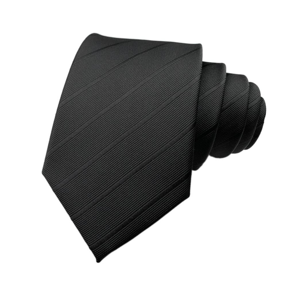 Однотонный мужской галстук Цветочный ретро-галстук Классический черный галстук Рубашка