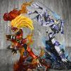 Новые фигурки Агунимона и Гарурумона из Digimon, 26 см, экшн-фигурки, ПВХ, изысканная статуэтка, коллекционная аниме-модель, игрушка, декор для корпуса компьютера, подарок для мальчика