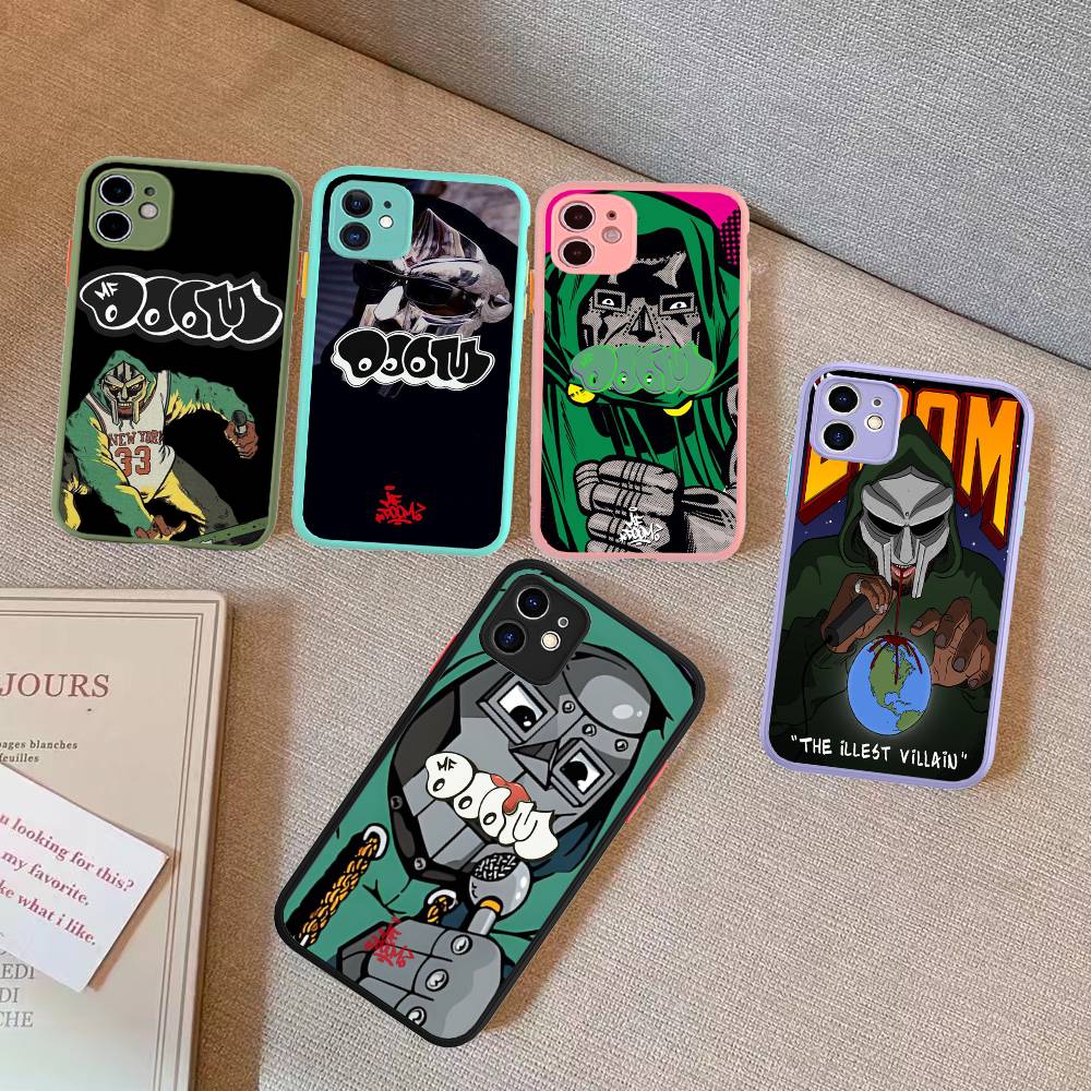 MF DOOM Phone Case for iPhone 16 15 14 11 12 13 Pro Max X XS Translucent Matte Cover