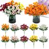 1/5/10Pcs Fall Artificial Flower UV Resistant Fake Plastic Flower Home Wedding Party