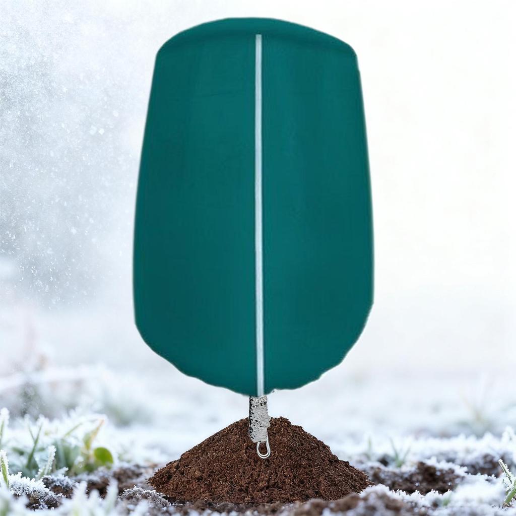 Укрытия для растений Защита от заморозков Мешок-обертка для холодной погоды Одеяла для уличных растений с кулиской и молнией для сада, патио, овощей