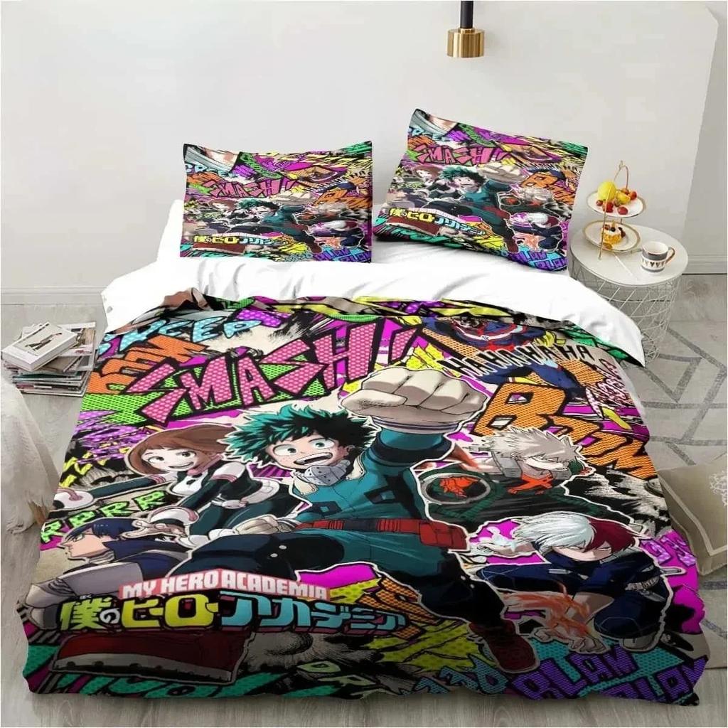 3D Print Bedding Gift My Hero Academia Bedding Set Single Twin Full Queen King Size Bed Set Adult Kid Bedroom Home Textile