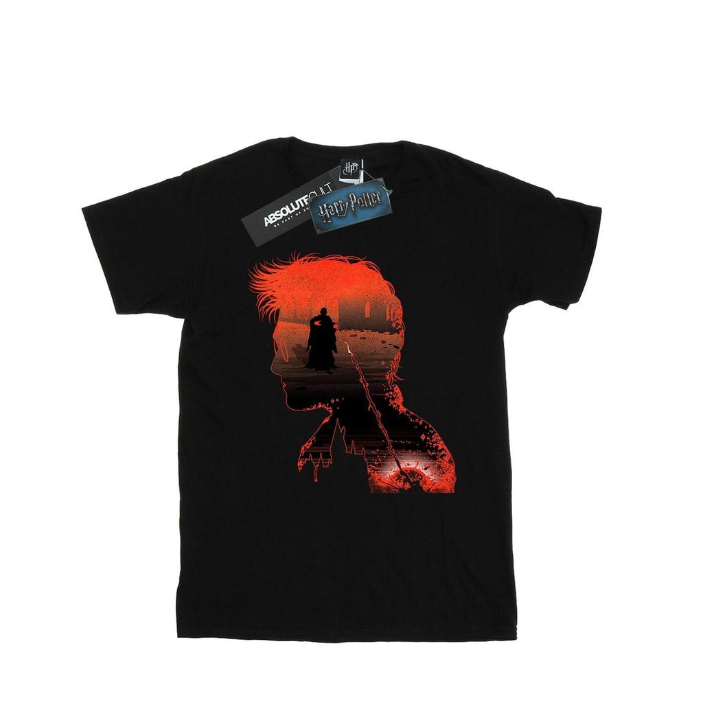 Harry Potter Mens Battle Silhouette T-Shirt