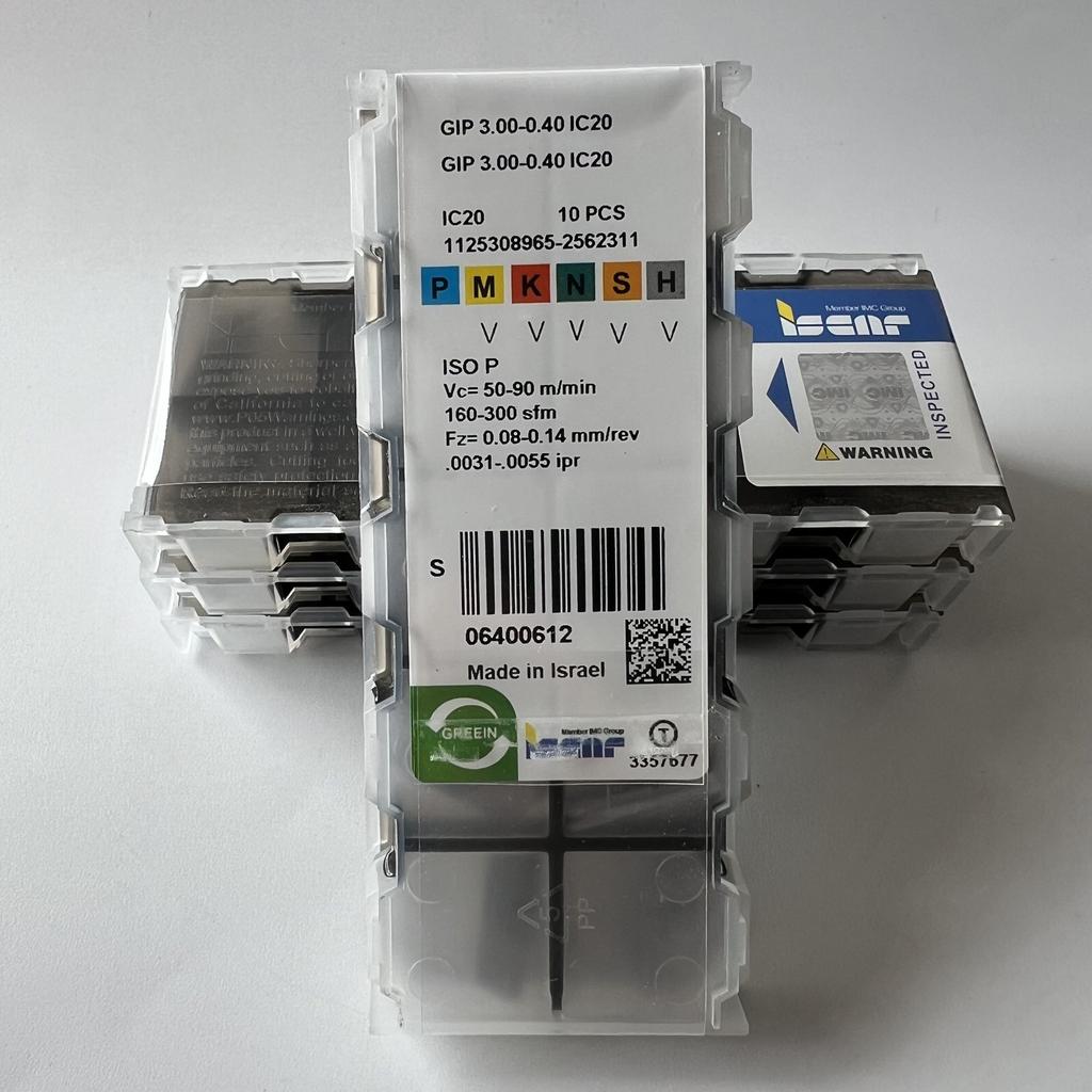 ISCAR / GIP3.00-0.40 IC20 / Промышленные сменные твердосплавные пластины 10 шт.