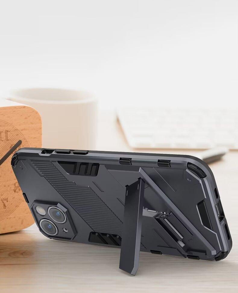 Для Apple iPhone 6 6S 7 8 Plus X XR XS Max SE2 2020 SE3 2022 13 Pro Max противоударный жесткий защитный чехол для телефона с подставкой задняя крышка