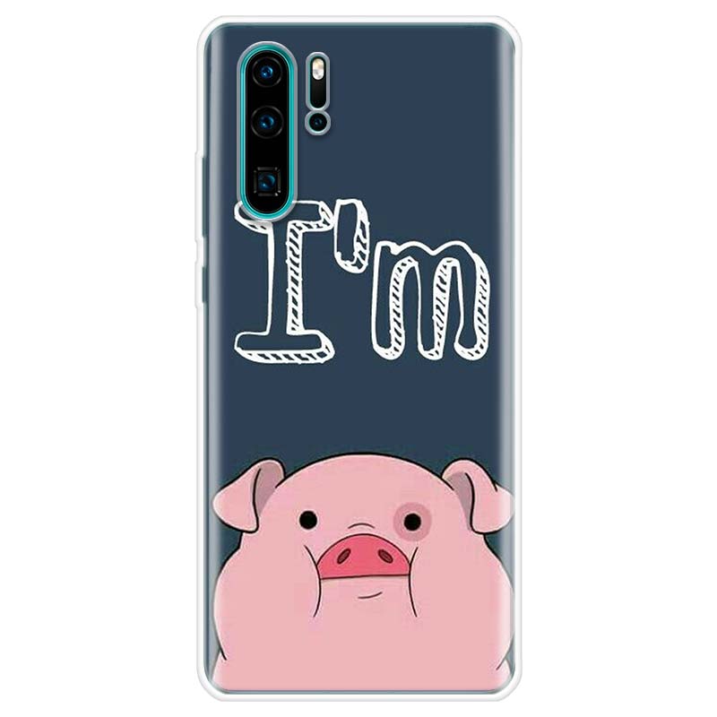 Чехол для телефона с милым розовым поросенком и рисунком для Huawei Y5 Y6 Y7 Y9S P Smart Z 2019 Honor 10 Lite 9 20 9X 8S 8X 8A Pro 7A 7X Coque