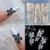 Nail Art Mold 3D Carving Curved Lily Flower Transparent Nail Art Decorations Diy Silicone Template
