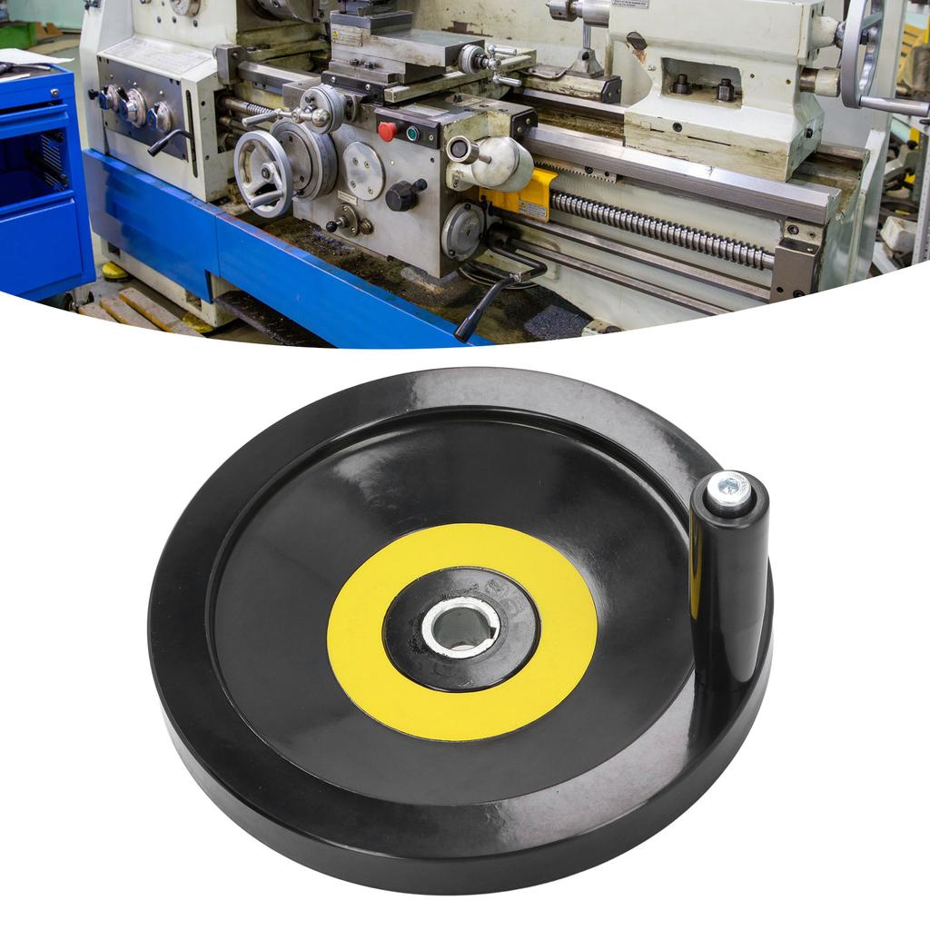 Маховик настольной пилы, центральное отверстие 22 мм, внешний диаметр 250 мм с вращающейся ручкой для фрезерного станка Ma