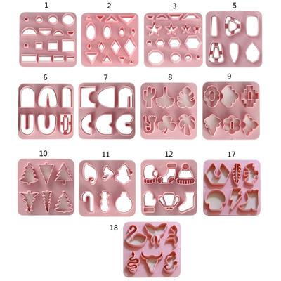 Полимерные Резаки DIY Производство Пластиковые Серьги Резаки для Глины Форма для Мягкой Керамики Очаровательные Мини Украшения Резаки для Глины