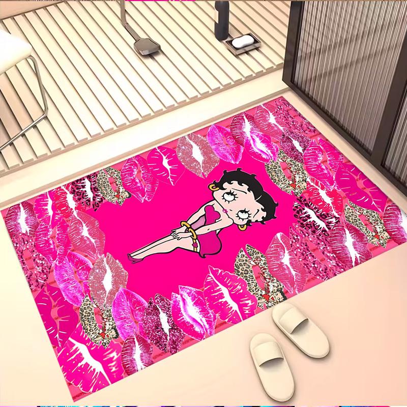 Sexy Doll Print Rug, Washable Floor Carpet, For Entryway Dorm Laundry Room Office Study, Home Decor Birthday Christmas Gift