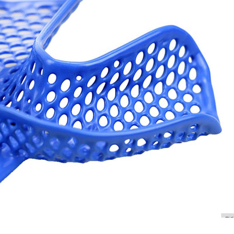 10 шт./комплект Пластиково-стальные стоматологические слепочные ложки Инструмент для гигиены полости рта