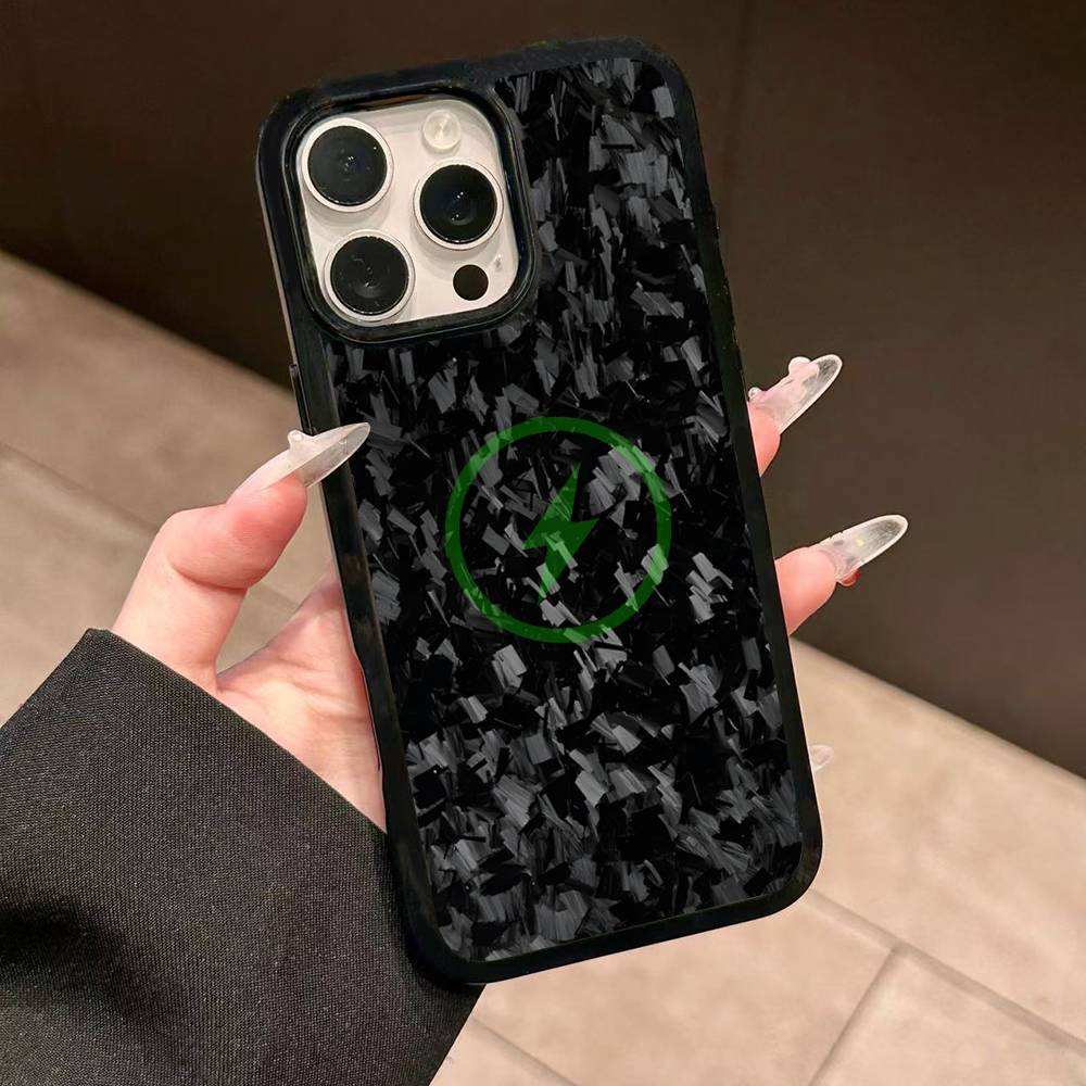 Racing Material APEX CARBON FRAGMENT Magnetic Case For IPhone 17 16 14 13 12 11 15 Pro Max Plus Wireless Charge Phone Cover