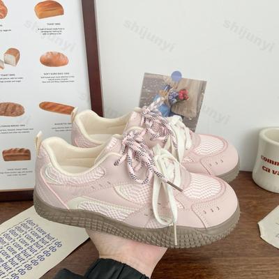 Женская повседневная спортивная обувь 2025 Лето Новая дышащая сетка Удобная модная уличная студенческая обувь для скейтборда на вулканизированной подошве