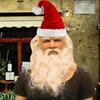 Full Head Latex Santa Claus Mask Realistic Face Man Mask with Hat Cosplay Props Masks 2021