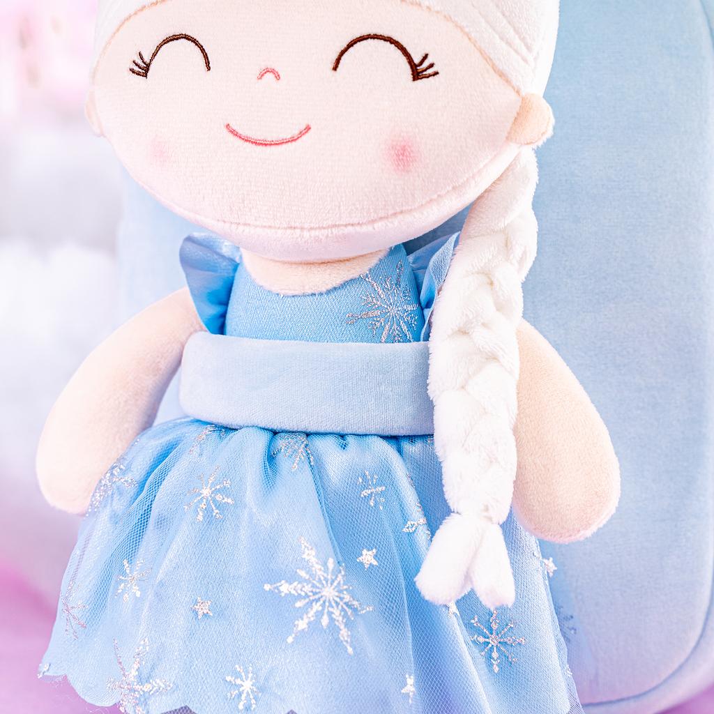 9 дюймов плюшевые рюкзаки принцессы куклы рюкзак для маленьких девочек фиолетовый первый подарок на день рождения для маленьких девочек