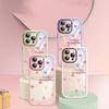 Suitable for Apple 15promax Polka Dot Love Full Series 14PRO Anti Drop and Anti Wear Crystal Transparent Phone Case