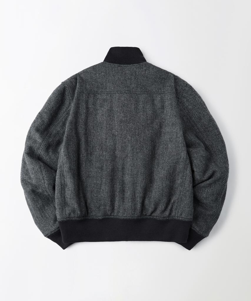 OUTSTANDING Wool A-1 Jacket_Charcoal