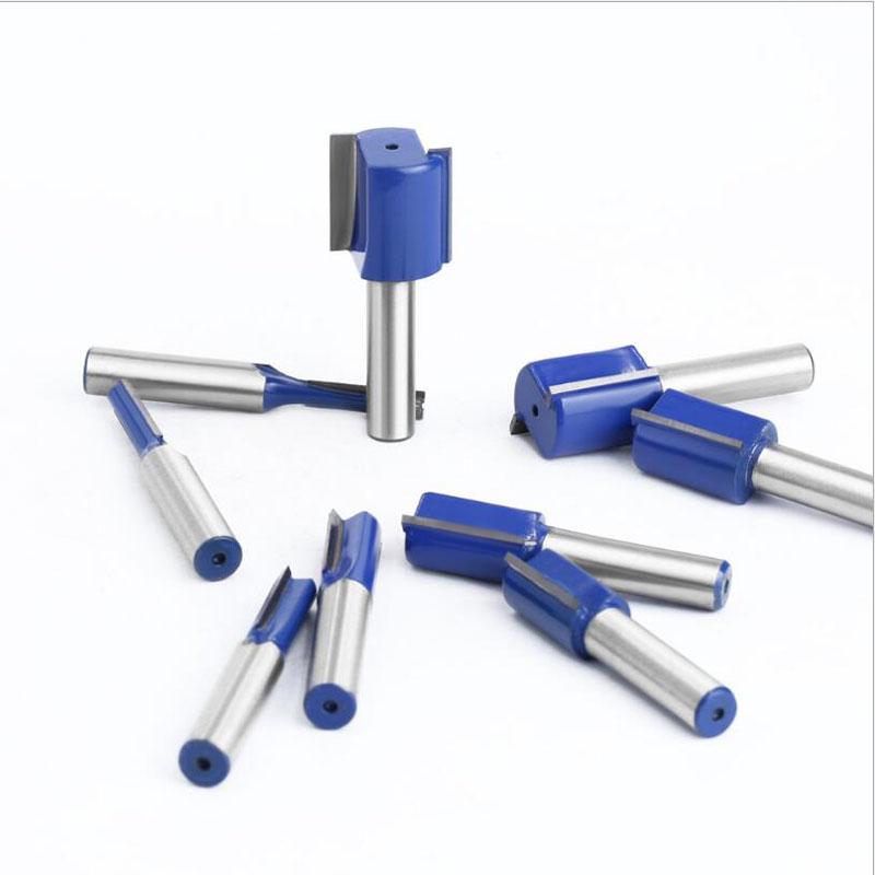 1pc 8mm Shank Straight Bit Tungsten Carbide Double Flute Router Bits Milling Cutter for Wood Woodwork Tool