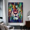 Abstract Colorful Lion Decorative Painting Living Room Wall Art Pictures Home Decor Poster Canvas Painting