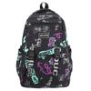 Школьный рюкзак для средней школы, женский, с принтом граффити, мужской, большой вместимости, дорожный рюкзак