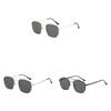 Modern Metal Frame Square Sunglasses For Men Women Uv400 Uv Protection Driving And Outdoor Wear