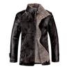 Mens Clothing Sheep Artificial Leather Coat Winter Parka Fur Long Plush Thick Oversize Sheepskin Jackets for Man