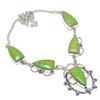 Copper Green Turquoise Gemstone 925 Sterling Silver Jewelry Necklace 18"