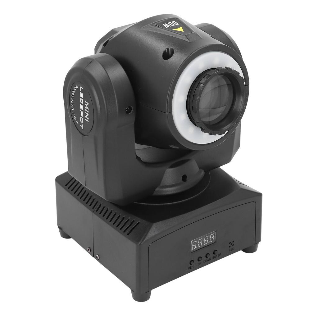 Светодиодный вращающийся прожектор, 8 режимов, 8 цветов, 9/11 каналов, многоцветный точечный светильник со звуковым управлением