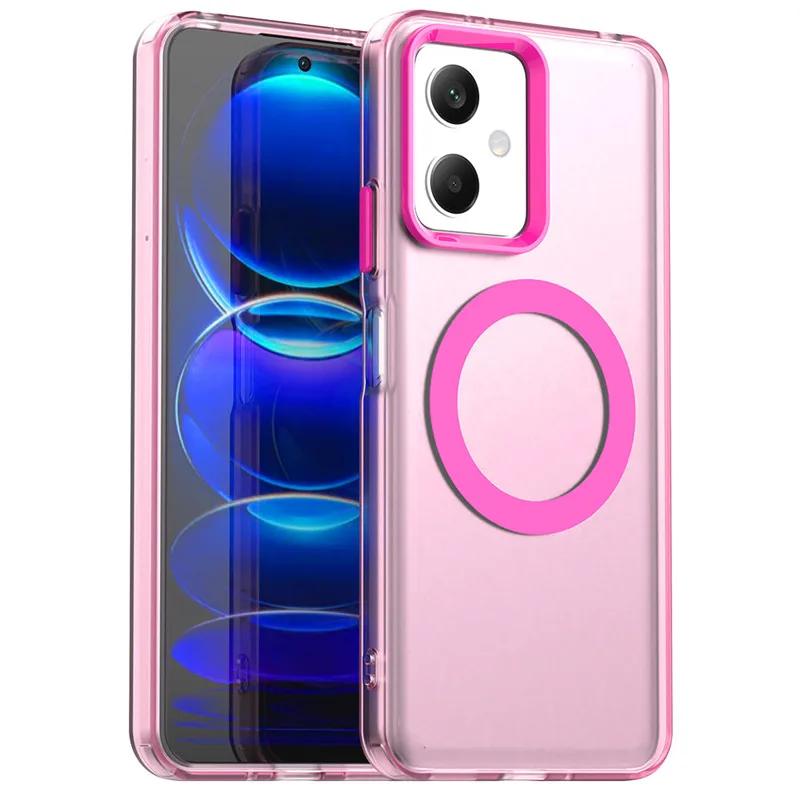 Чехол для Poco X5 5G Чехол для Poco X5 X6 X7 Pro 5G Полупрозрачный матовый магнитный противоударный защитный бампер конфетного цвета