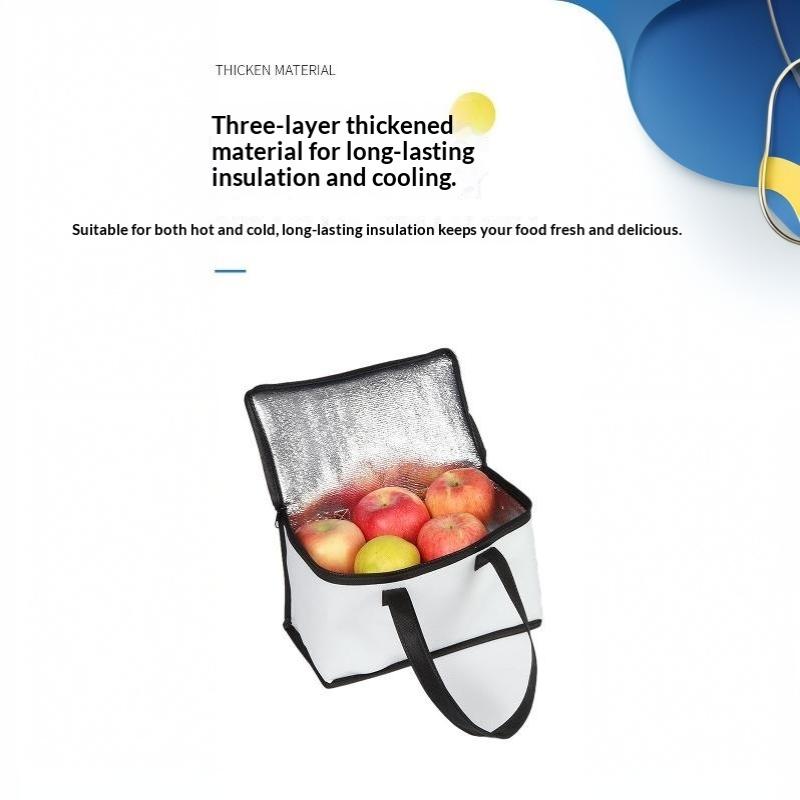 Reusable Folding Insulated Ice Cooler Bag Portable Thermal Tote for Outdoor Picnic Lunch Beer Delivery Camping Travel