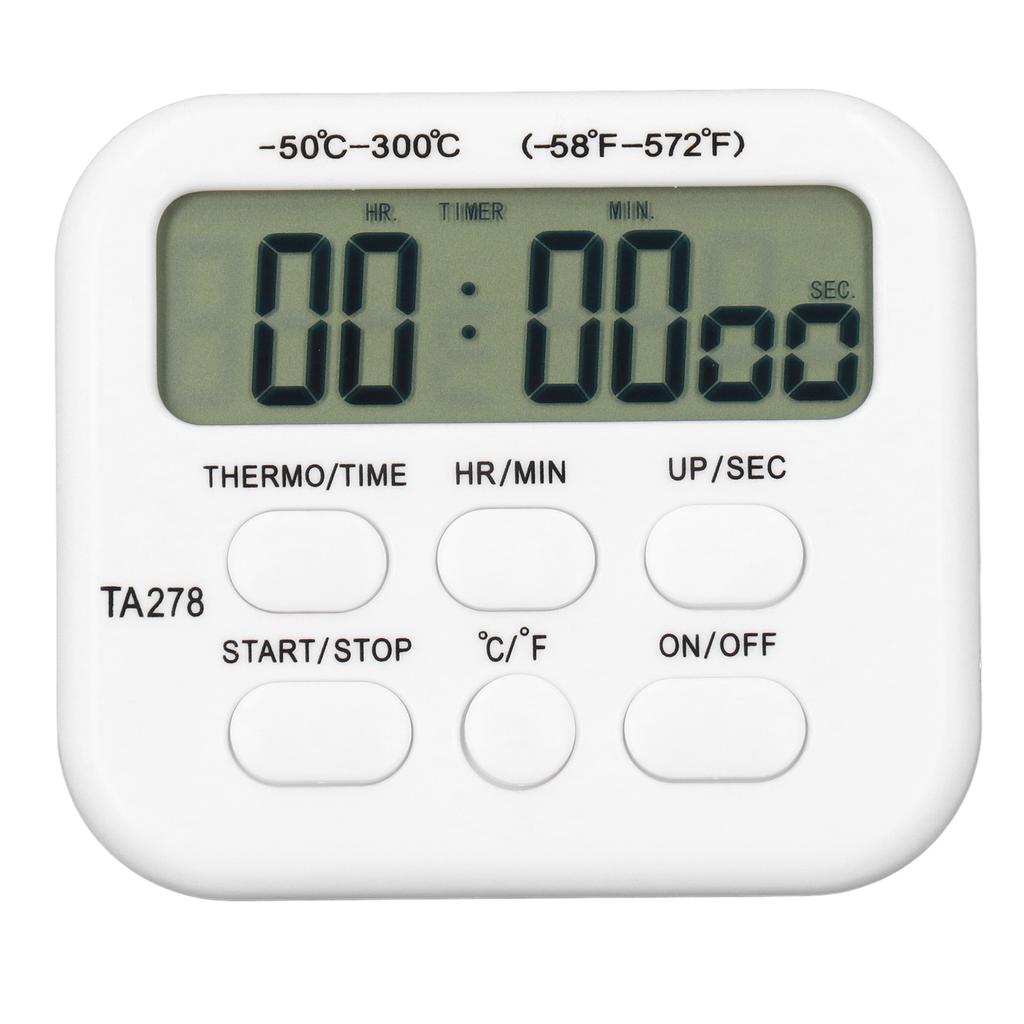 Digital Kitchen Thermometer High Sensitivity Multifunctional Thermometer with Probe Alarm Function