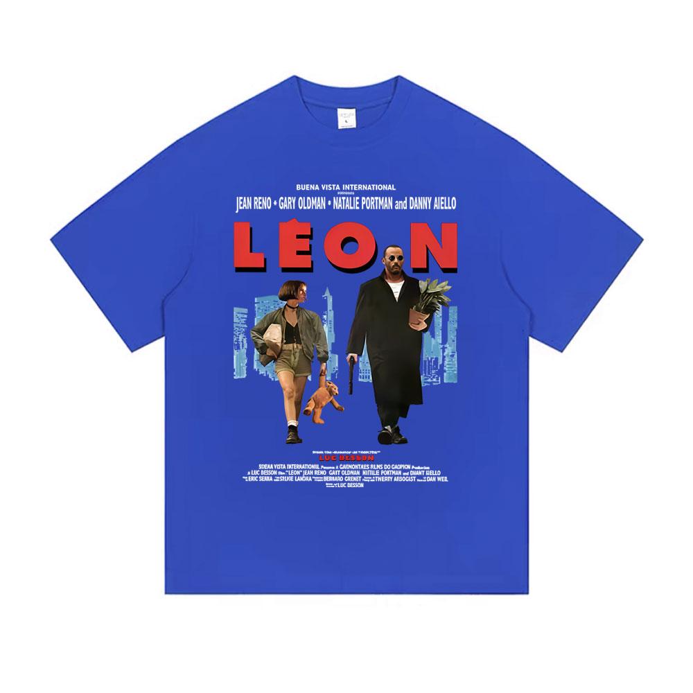 Classic Movie Leon The Professional Tshirt Men Women Casual Cotton Vintage Tshirts Mens Hip Hop Gothic Rock Oversized T Shirt