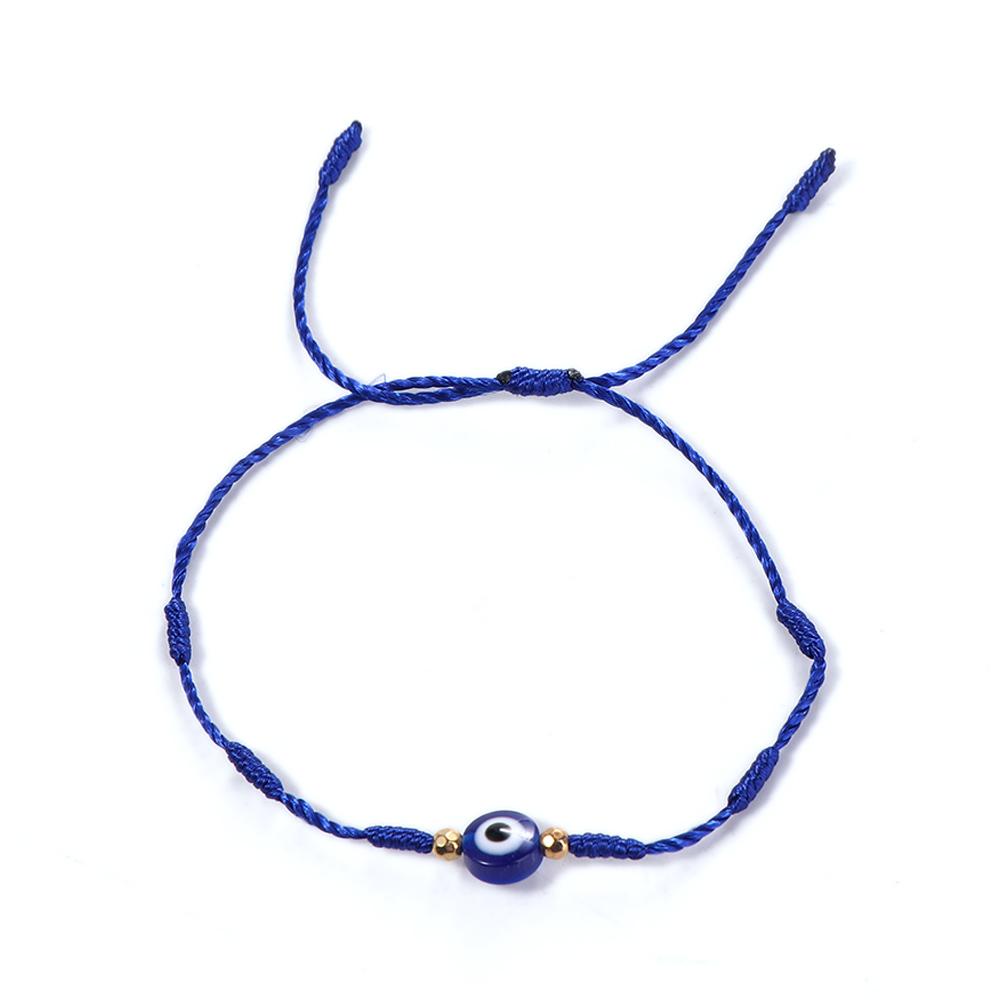 Fashion Jewelry Lovers Braided Hand Ropes Couple Bracelets Hand-woven Bracelets Blue Eye Bracelets