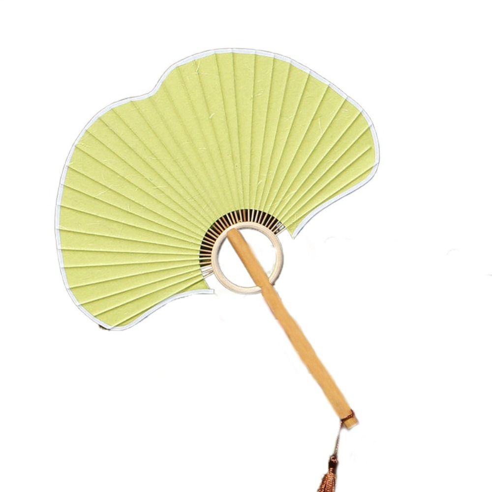 Бумажный Веер из рисовой бумаги Реквизит для фотографий Танцевальный веер Изысканный ручной веер