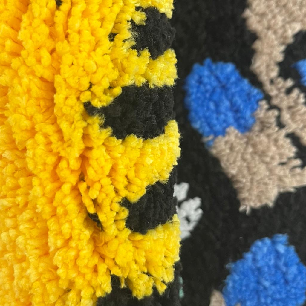 Yellow Lighter Don't Smoke Flocking Rug Living Room Carpet Bathmat Bedside Rug Soft Bedroom Floor Pad Aesthetic Home Decor