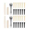 2Sets Plastic Saddle Guitar Bridge Pins Metal Puller Guitar Saddle Nut  For Acoustic Guitar