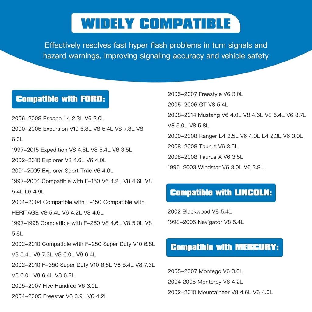 5 pin 12 Volt Turn Signal Lights Flasher Relay Fit for Ford 1995-2014 F350 F150 F250 F350 Super Duty Escape Excursion Expedition Replaces#