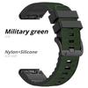 QuickFit 22mm 26mm Leather+Silicone Strap For Garmin Fenix 8 47mm 51mm 7 7X 6 6X 5 5X Plus Enduro 3 Tactix 9 Forerunner 965 955 970 Nylon Band