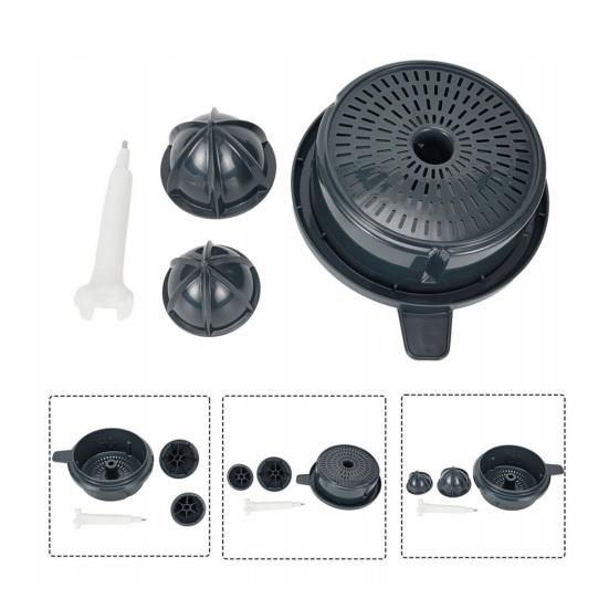 Набор ручных соковыжималок из 4 предметов для Thermomix TM5/TM6, устойчивое использование, мытье в посудомоечной машине, безопасные для пищевых продуктов, легко монтируемые запасные части